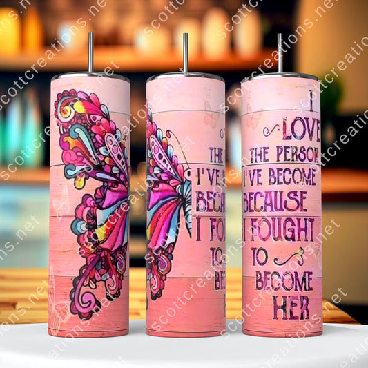 Love Butterfly Tumbler