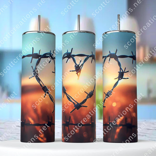 Heart Fence Wire Tumbler