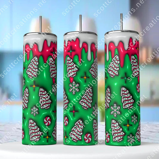 3D Christmas Tree Tumbler