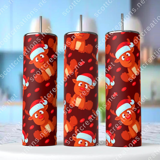 Reindeer Santa Tumbler