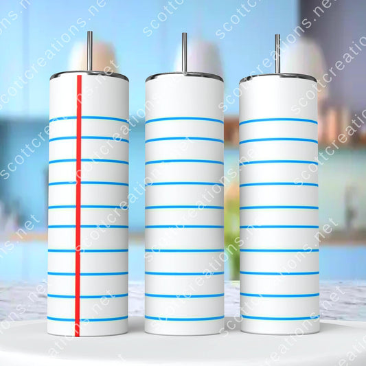 Notebook paper with Your Name