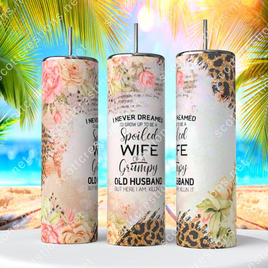 Grumpy Old Husband Tumbler