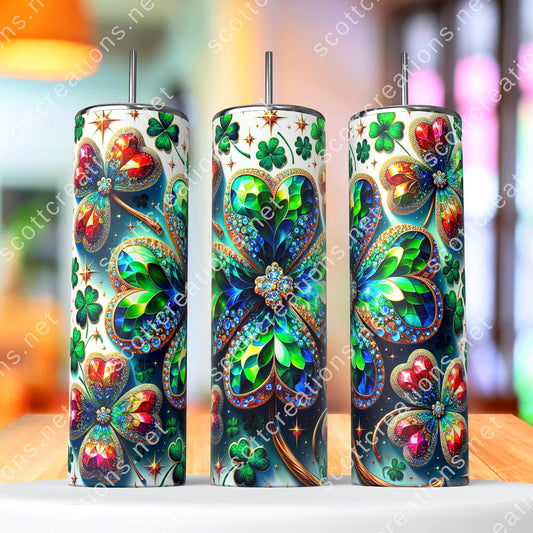 20oz Glitter Patty Tumbler