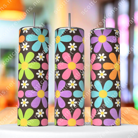 20oz Big Flowers Tumbler