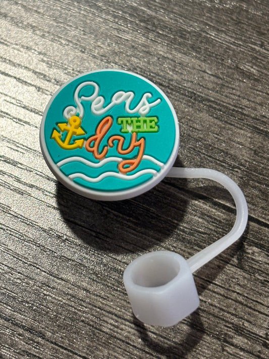 Seas The Day Straw Topper