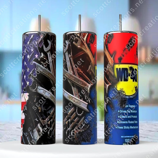 WD40 and Tools Tumbler