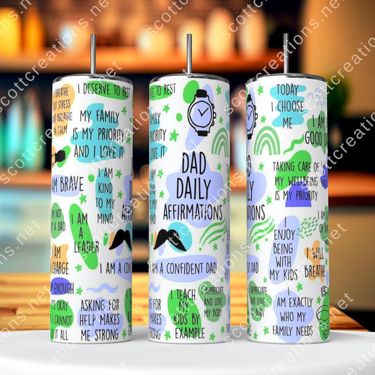 Dads Daily Affirmations Tumbler