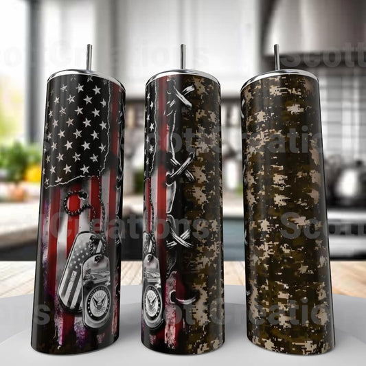 Army Flag Tumbler