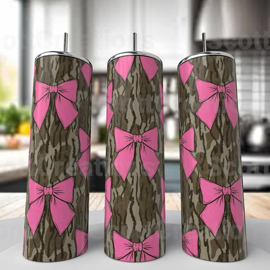 Camo Bow Tumbler