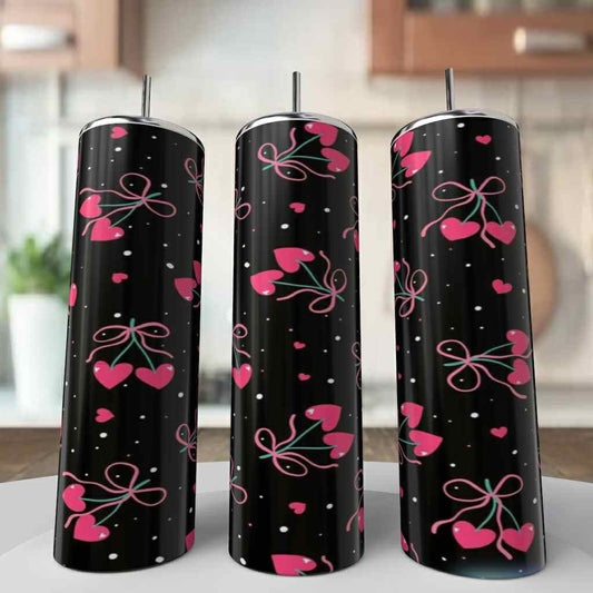 Cherry Hearts Tumbler