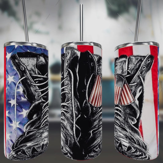 Military Boots Tumbler