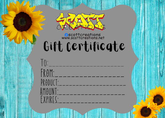 Scott Creations Gift Card
